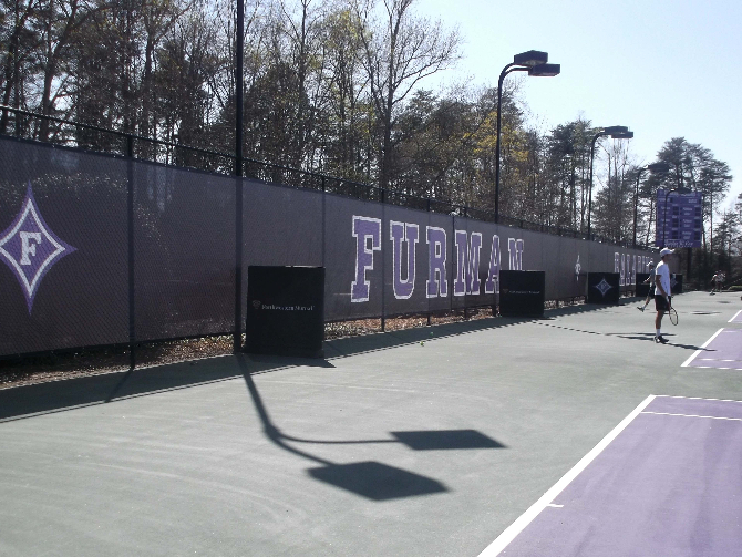 Furman University Tennis Windscreen