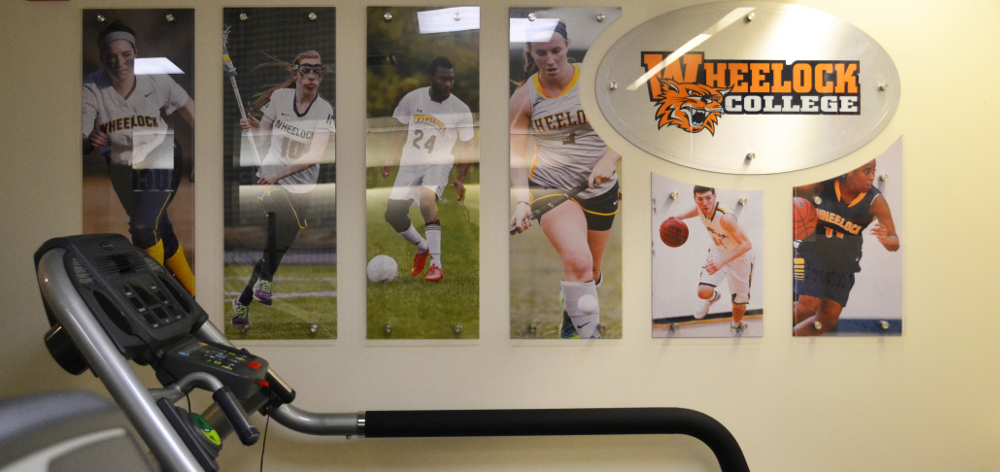Wheelock College Athlete Recognition Display