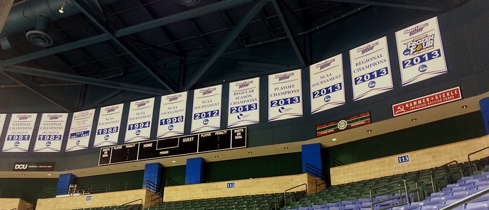 UMass Lowell Championship Banners