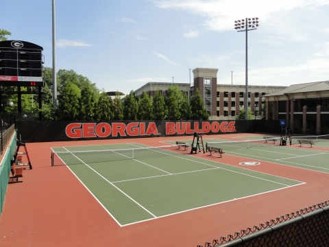 Georgia bulldogs tennis mesh windscreen