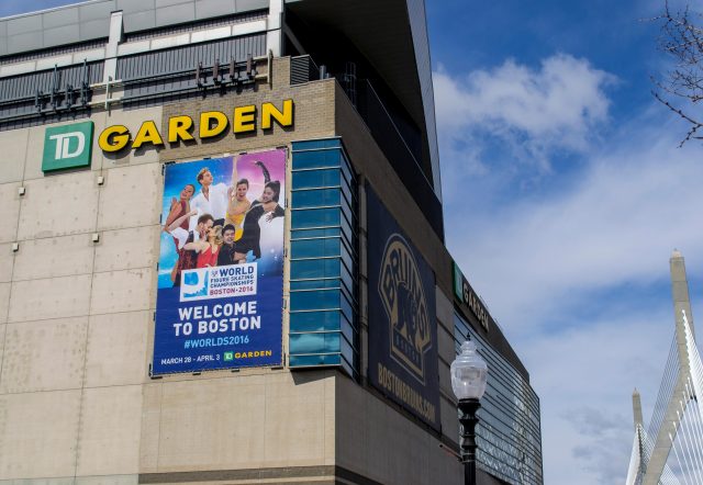 TD Garden ISU World Championships Building Banner