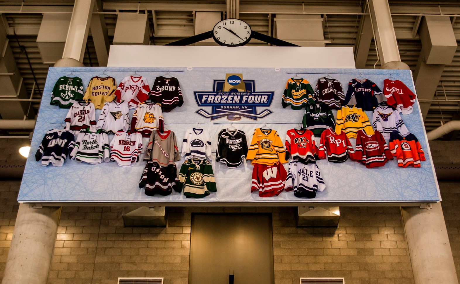Frozen Four Video Board Cover Up
