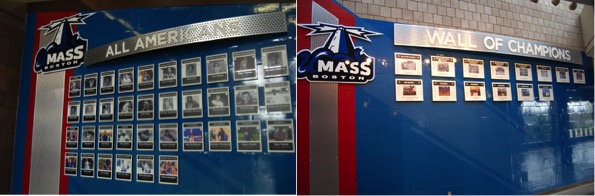 UMass Boston Athlete Recognition Displays