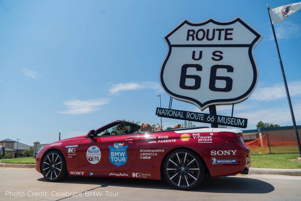 Celebrate BMW Tour adhesive Vehicle Graphics on Route 66
