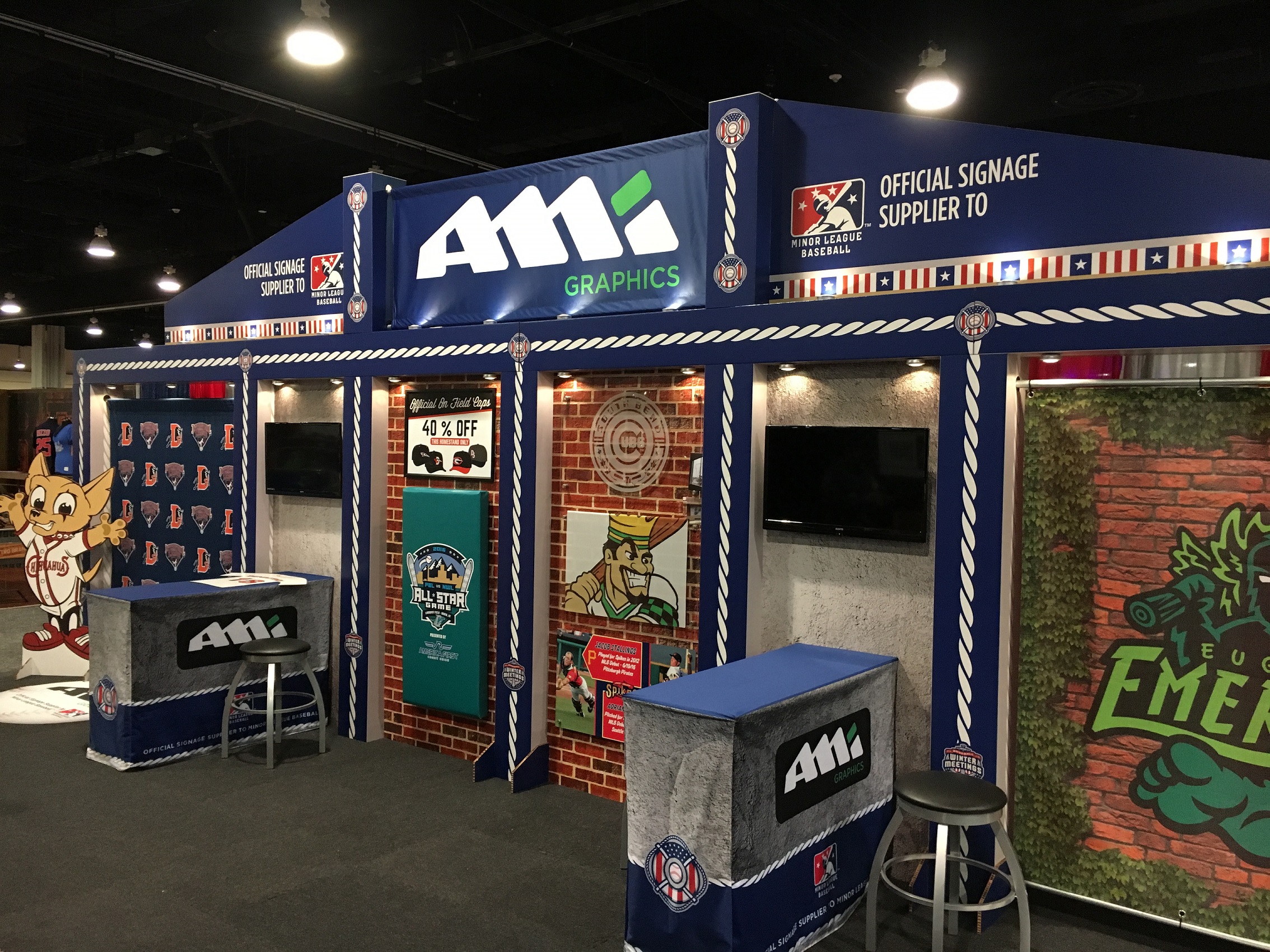 MiLB Winter Meetings tradeshow display