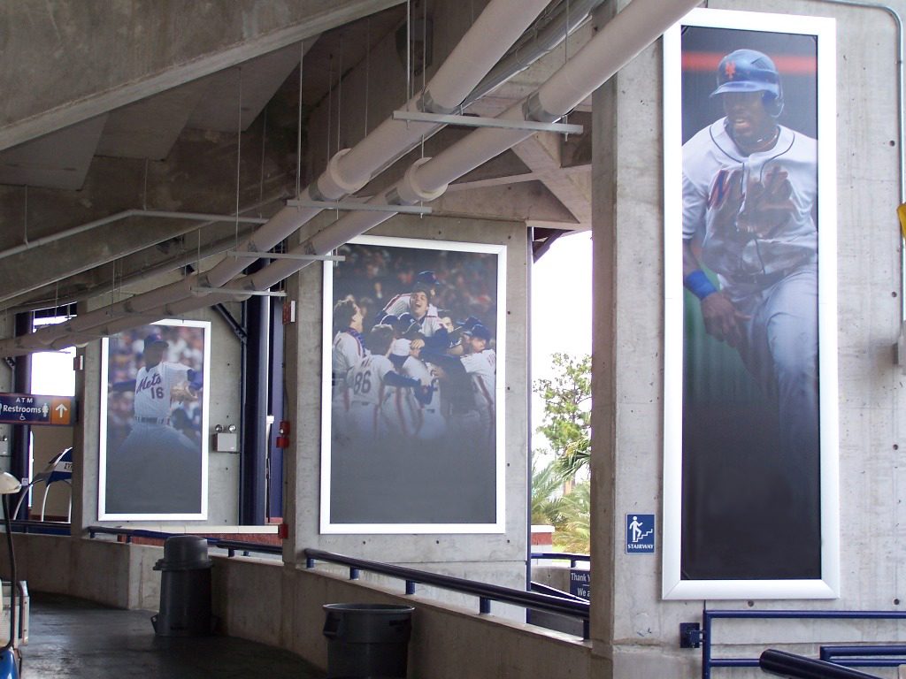 Baseball Stadium Concourse Signage grip frame