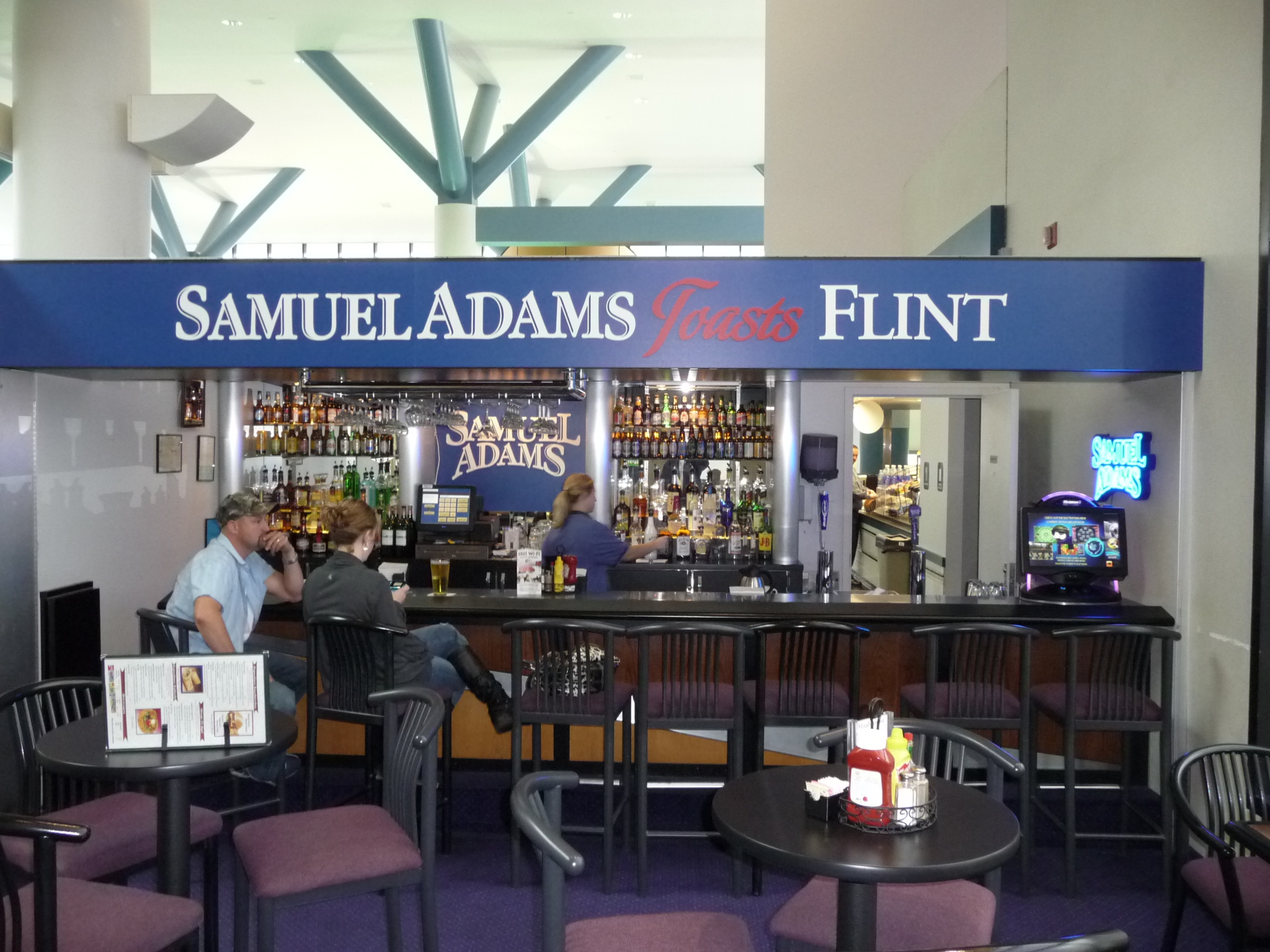 Samuel Adams Flint Airport Signage
