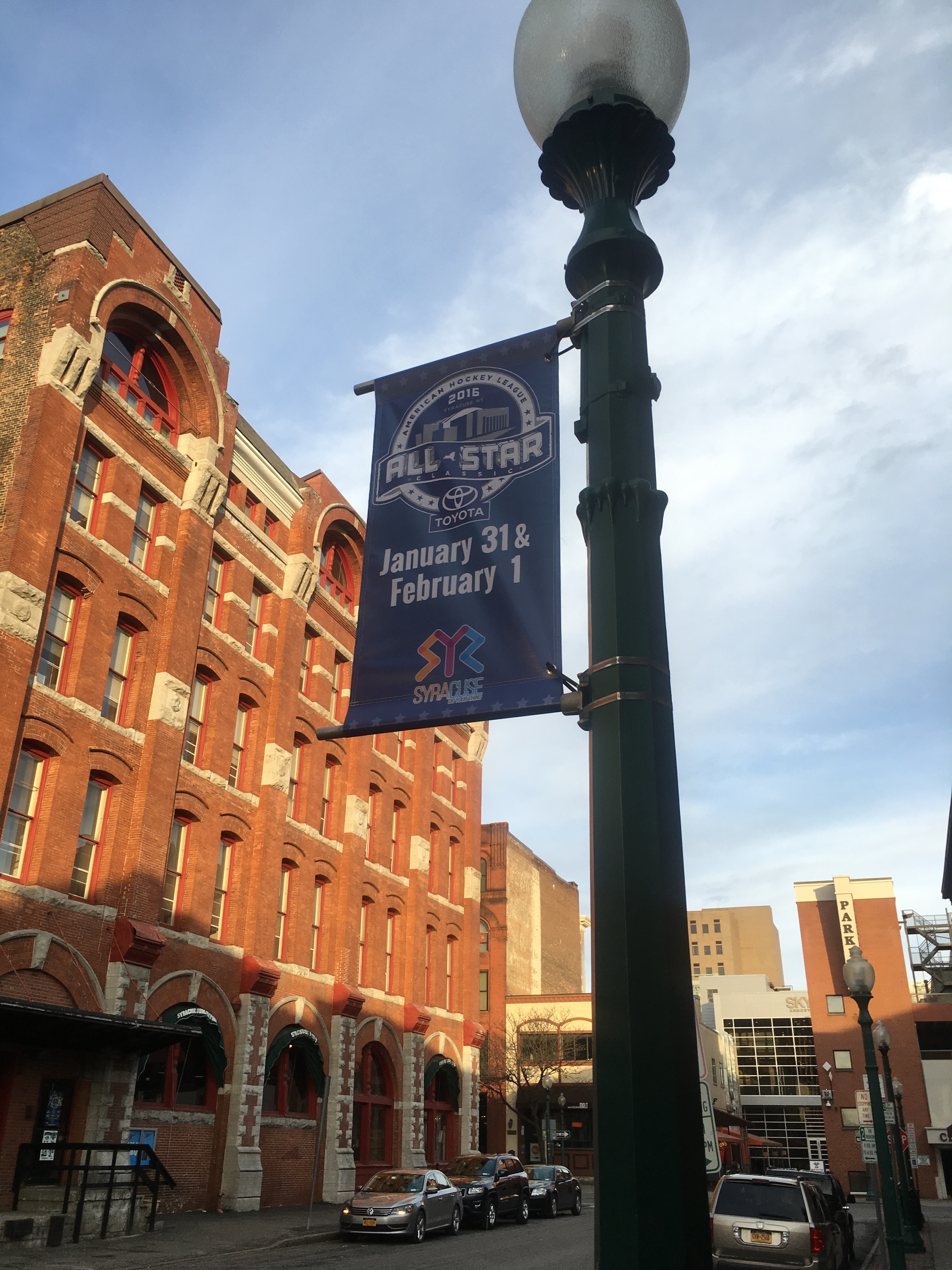 The Oncenter Street Pole Banner