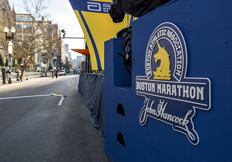 Boston Marathon Logo Custom Dimensional Sign