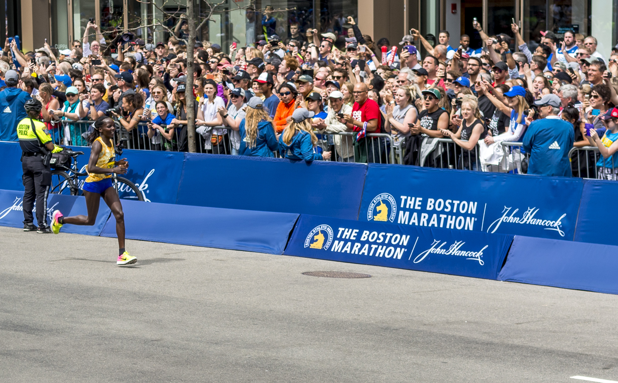 Womens Winner Boston Marathon Event Signage