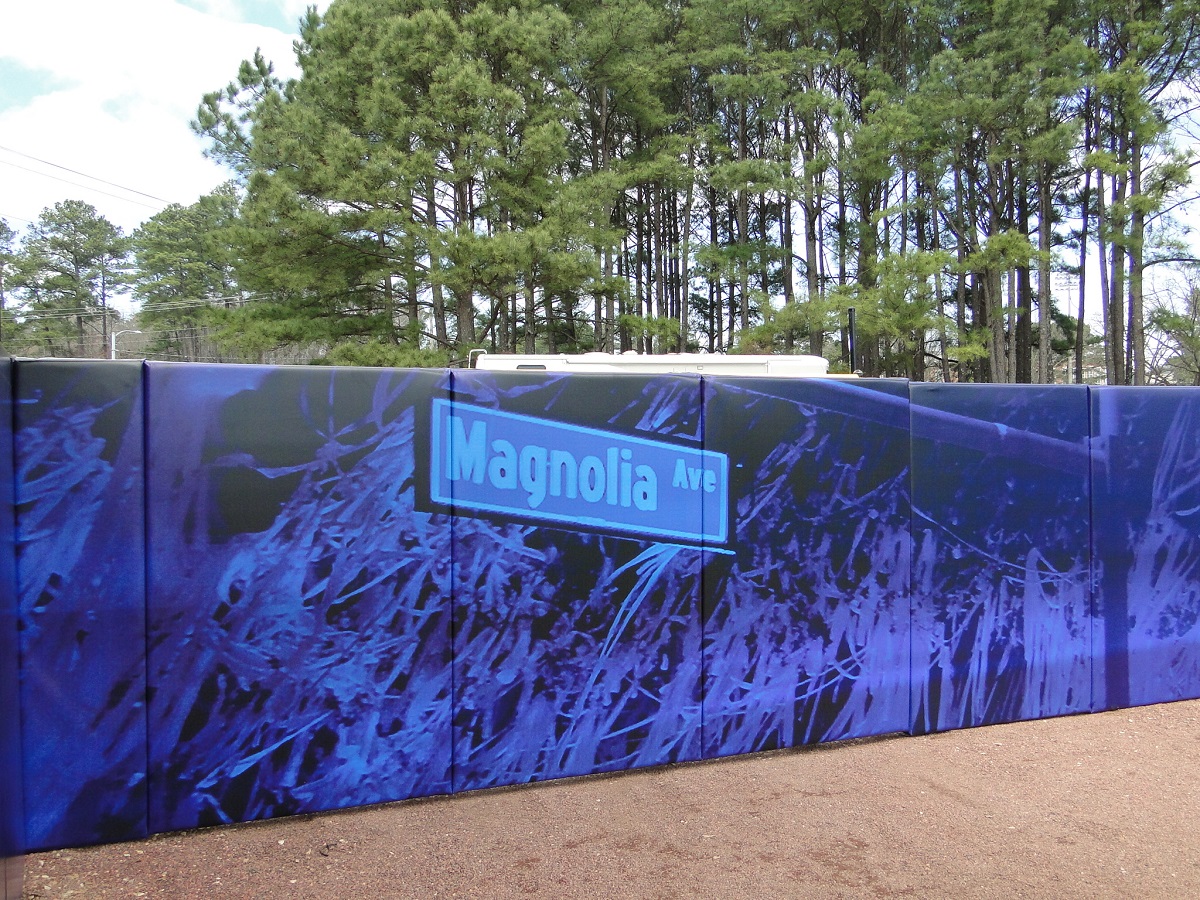 Auburn University Softball Vinyl Pad Wraps Magnolia Ave