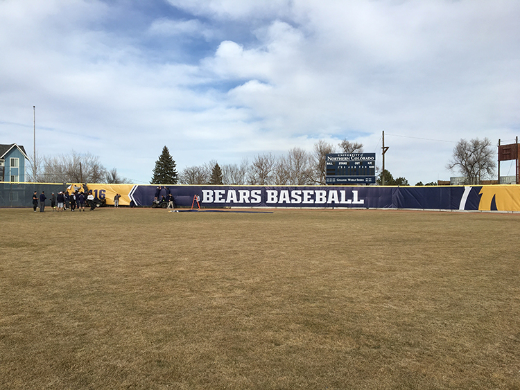 University of Northern Colorado Baseball Windscreen Installation