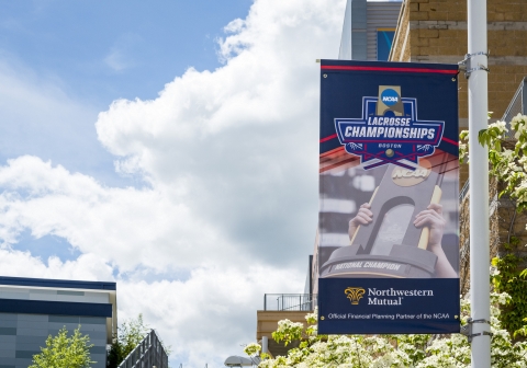 NCAA championships pole banners