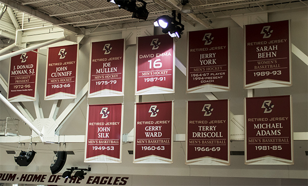 Boston College Retired Number Banners
