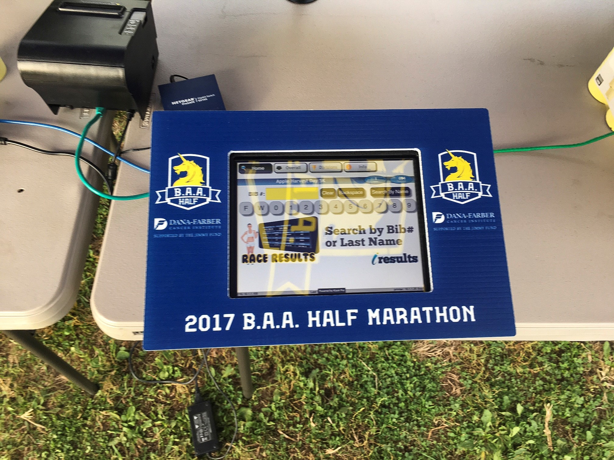 BAA Half Marathon - Coroplast Scanner Signage