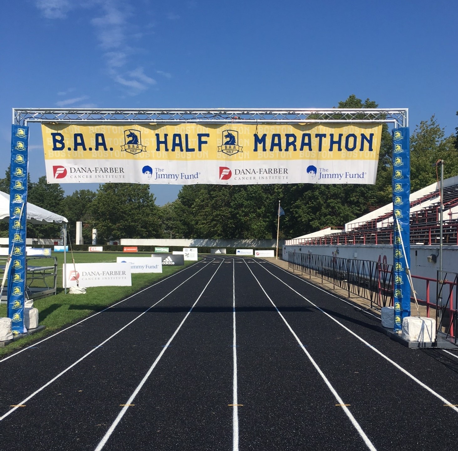 BAA Half Marathon - Finish Truss Signage