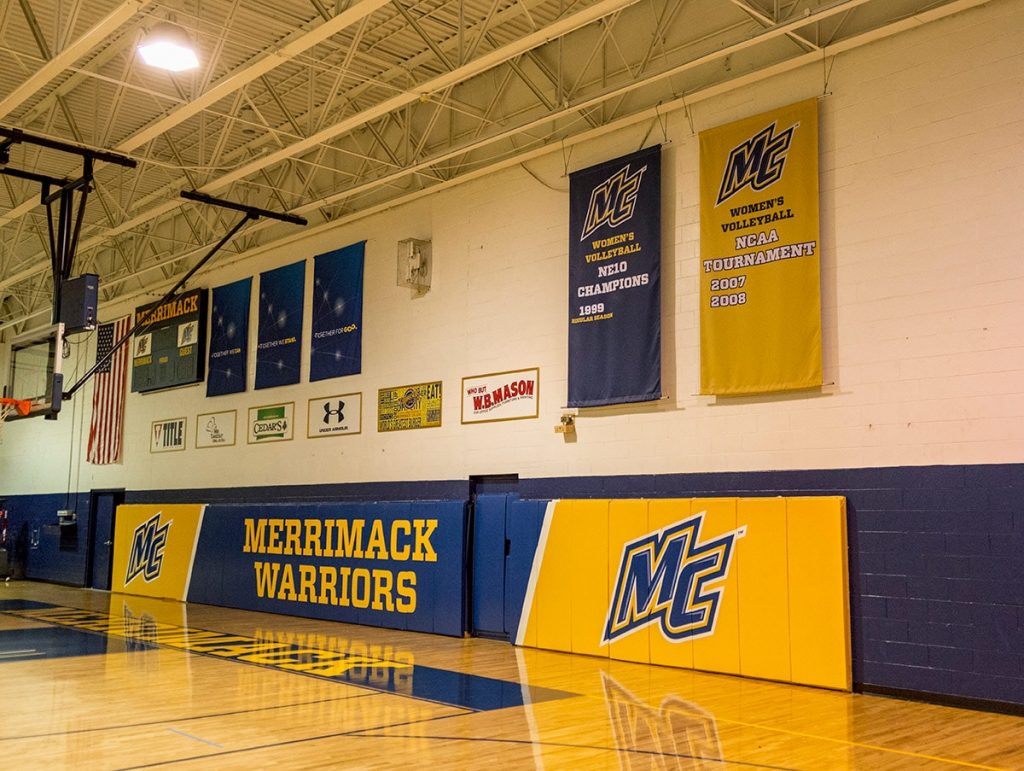 Merrimack College - Vinyl Pad Wrap & Championship Banners