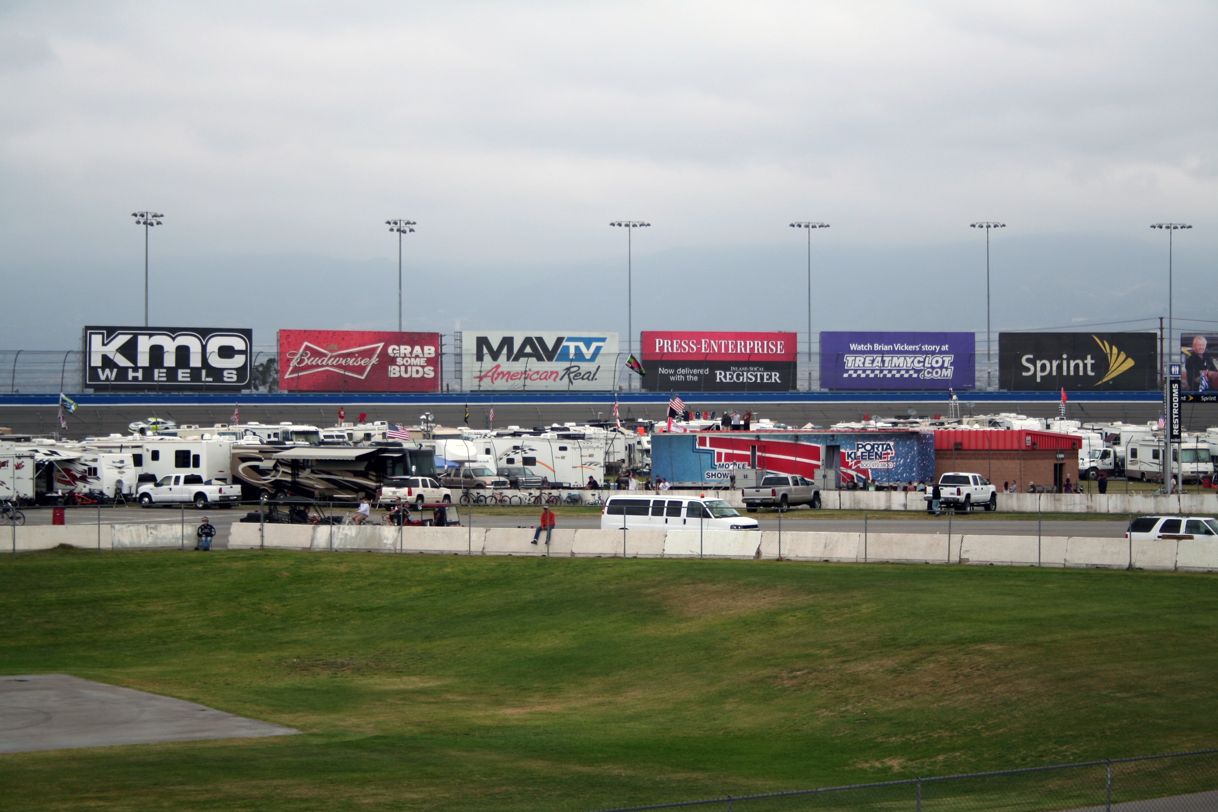 Auto Club Speedway - Mesh Racetrack Banners