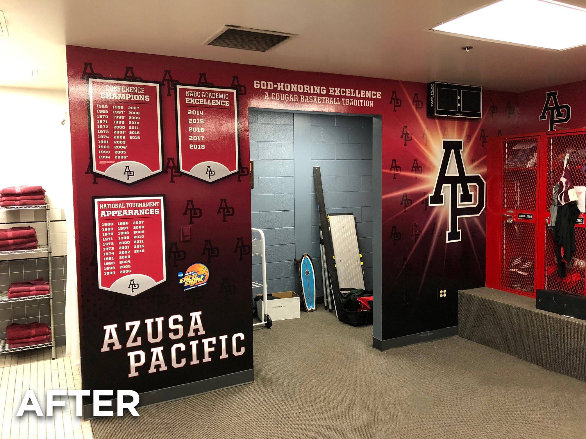 Azusa Pacific University Accomplishments Wall Mural AFTER