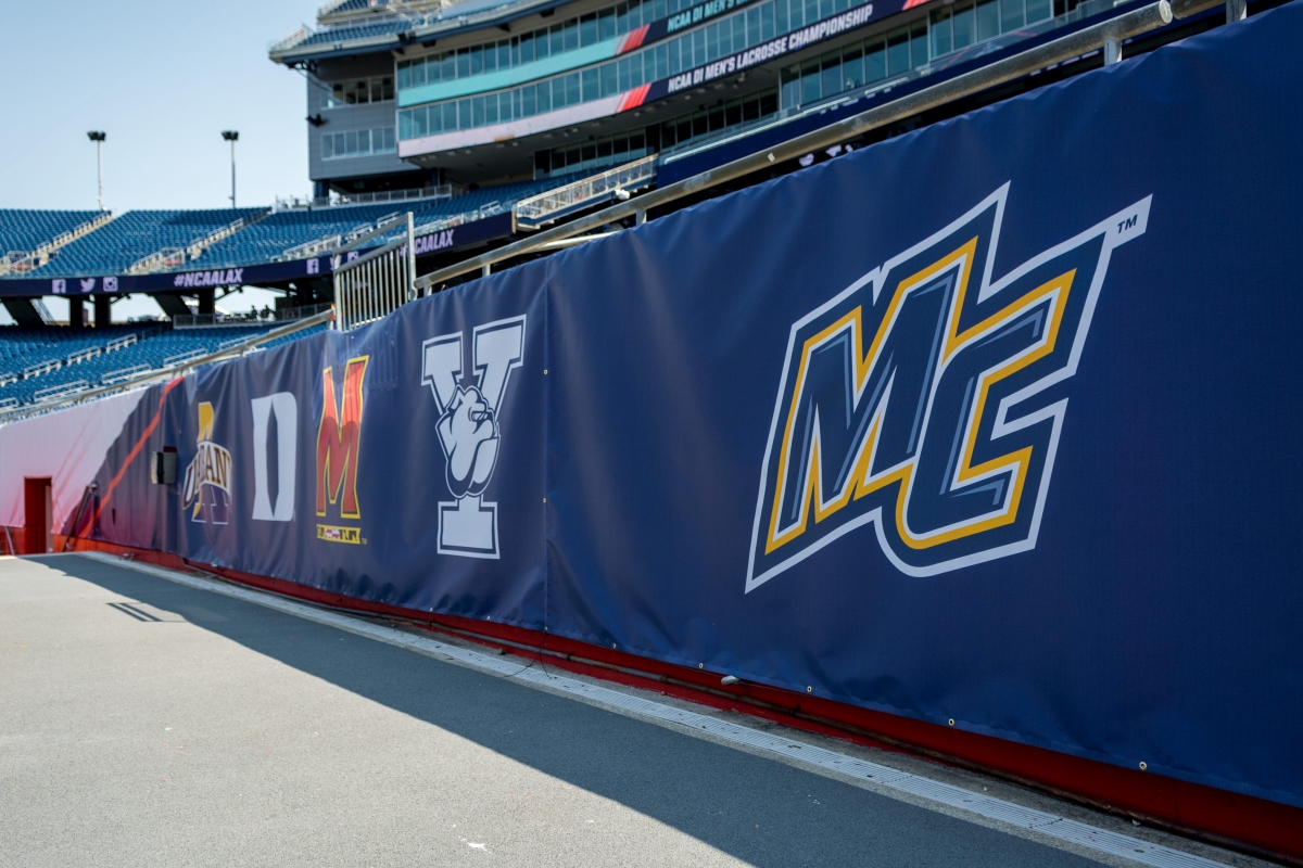 NCAA Lacrosse - Mesh Banner Field Wrap Logos