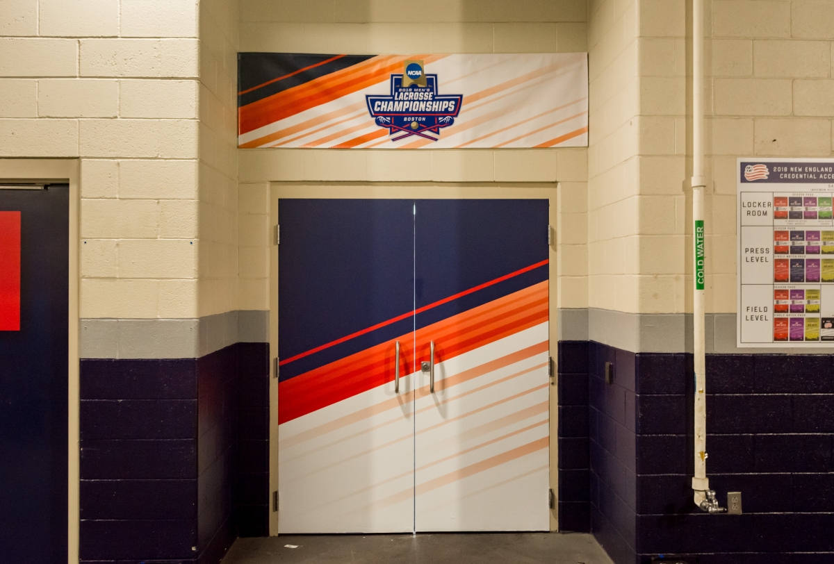 NCAA Lacrosse - Locker Room Door Graphics