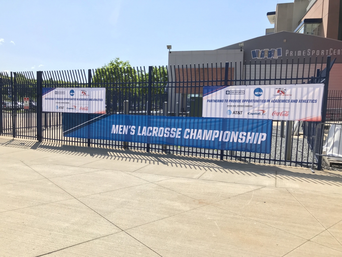 NCAA Lacrosse - Mesh Windscreens Entrance Banners