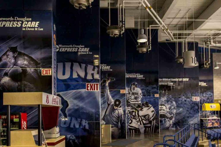 UNH adhesive wall graphics