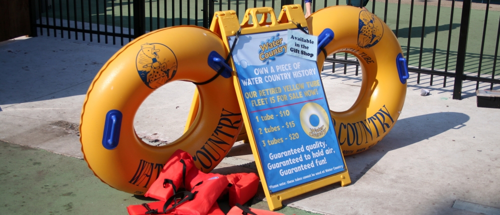 water country a-frame signage hardware