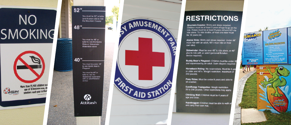 amusement park signage