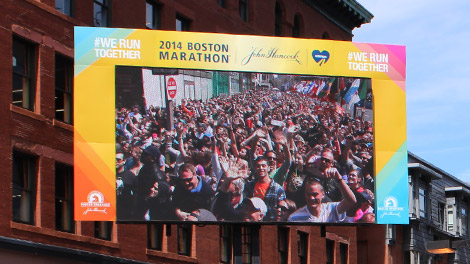 boston marathon event signage