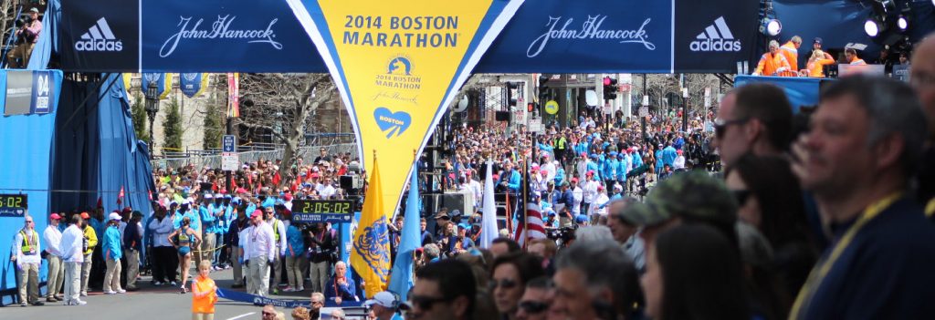 boston marathon vinyl banner and event truss signage