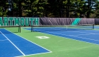 dartmouth college mesh windscreen at tennis court
