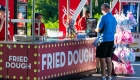 concession cart signage with adhesive decal