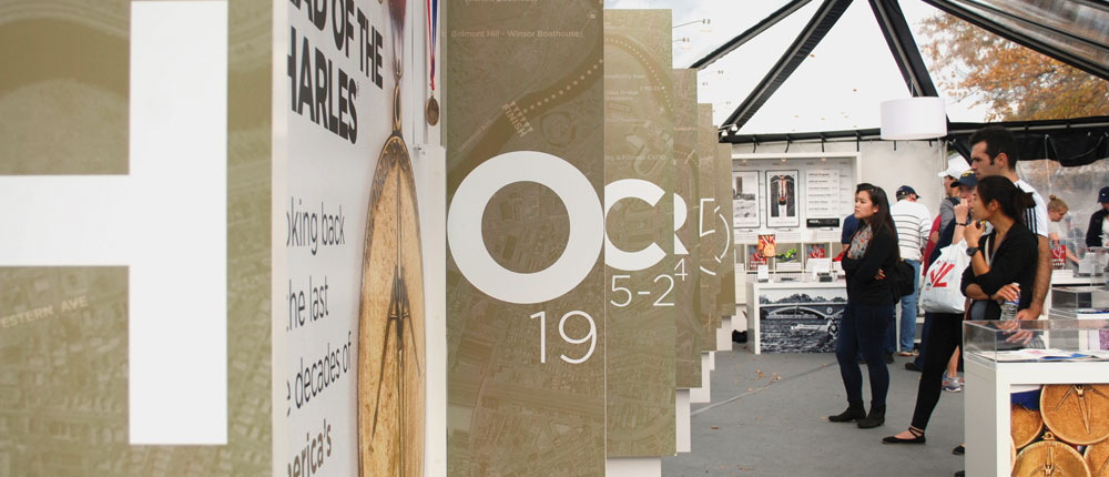 Head of the charles regatta custom display