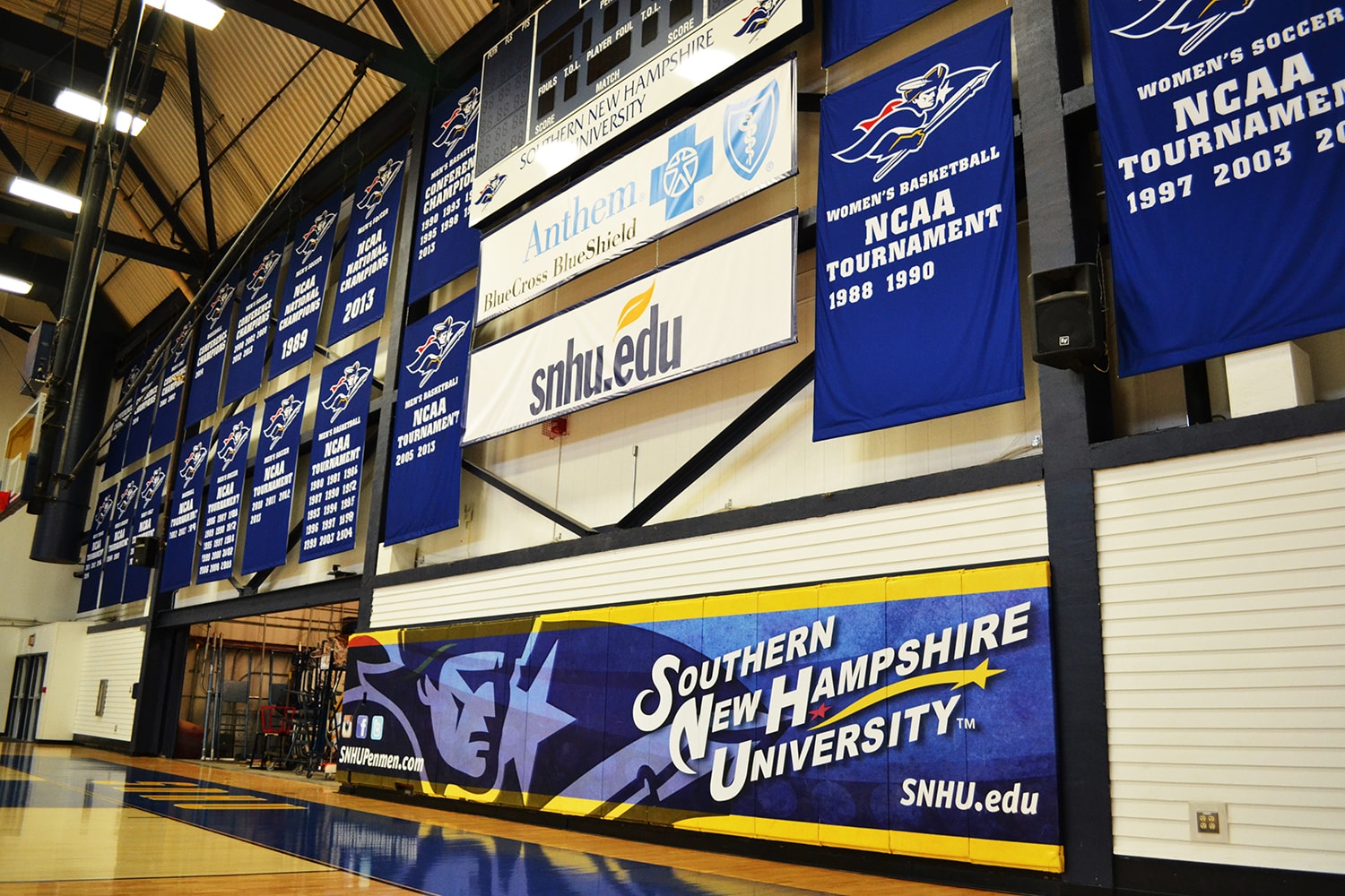 snhu vinyl pad wraps and championship banners