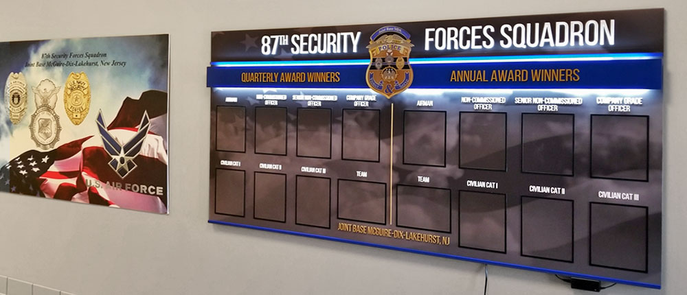 87th security forces squadron custom display