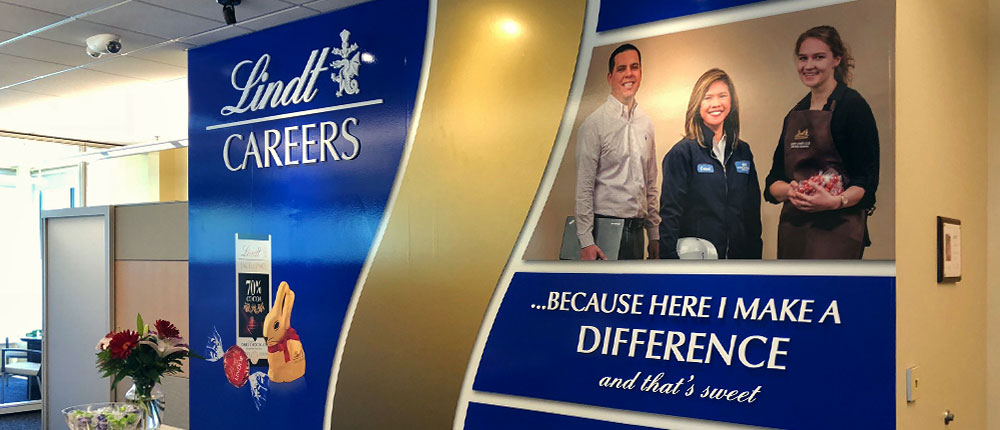 lindt adhesive wall mural