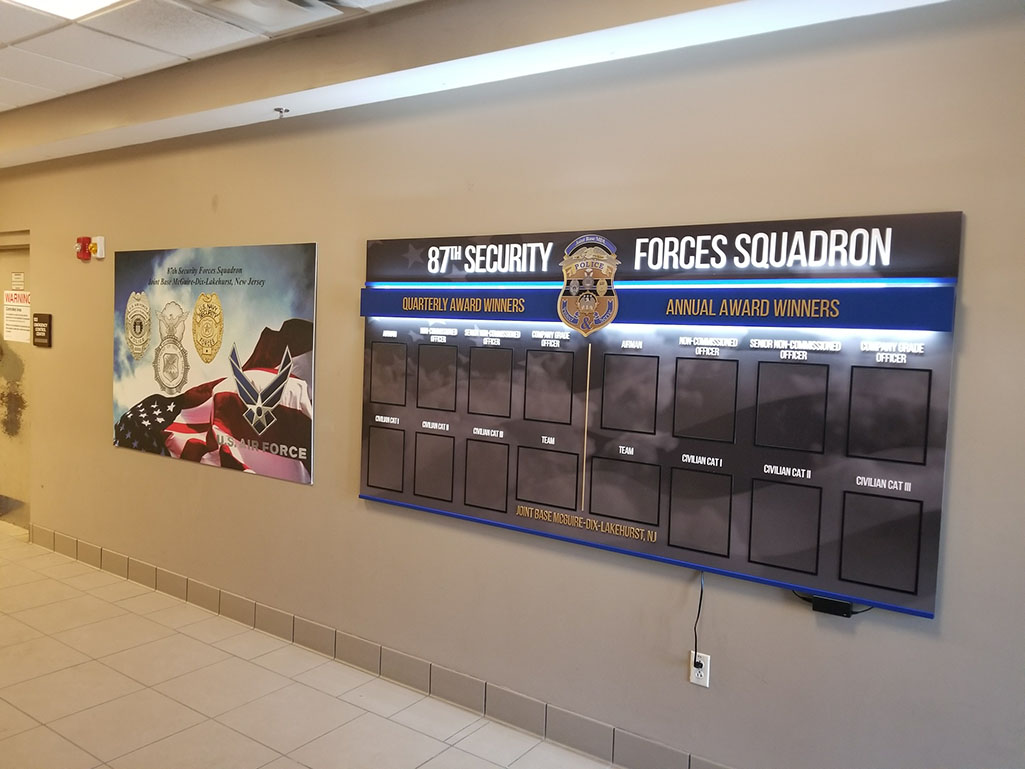 87th security forces squadron custom display