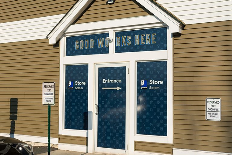 Goodwill Northern New England window graphics