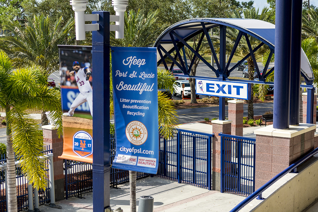St. Lucie Mets Pole Banners
