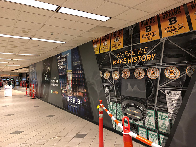 TD Garden and Boston Bruins Renew Partnership with AMI Graphics