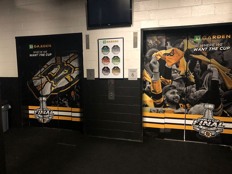 Playing with the Pros: Boston Bruins and TD Garden - AMI Graphics