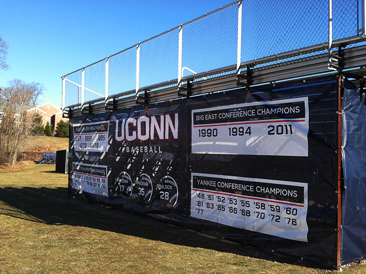 Uconn mesh championship banner