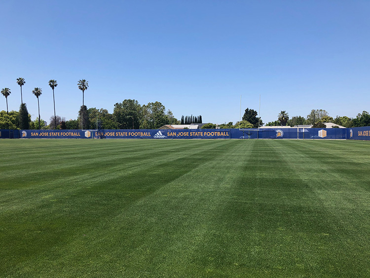 San Jose State University - Mesh Windscreens at Football Practice Field