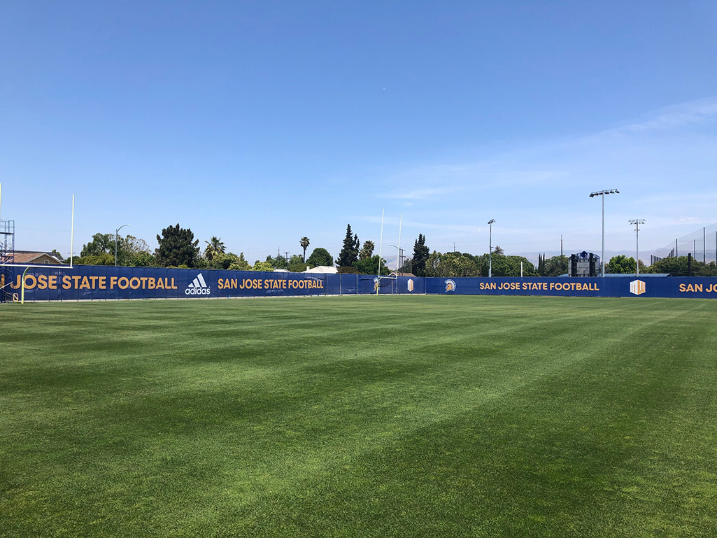 San Jose State University - Football Practice Field Mesh Windscreens