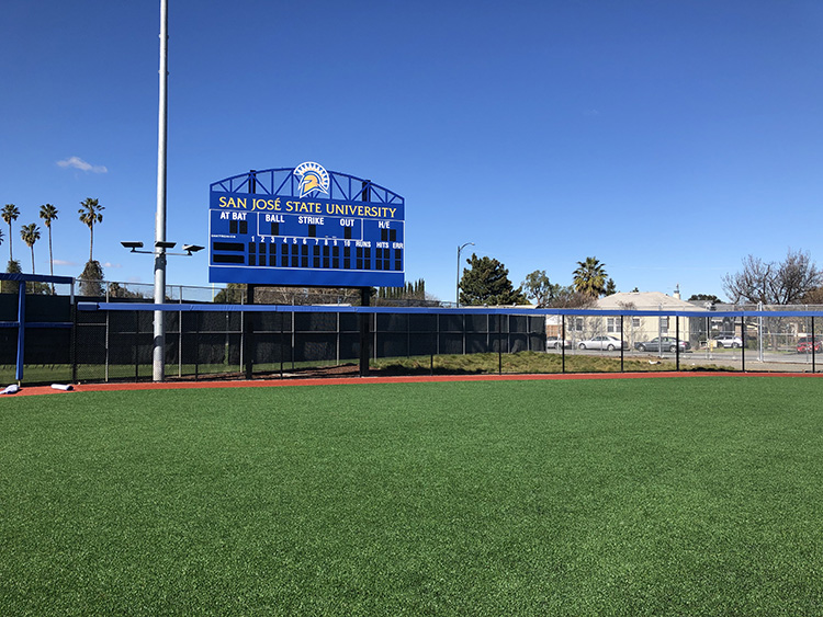 San Jose State University - Blank Softball Fence