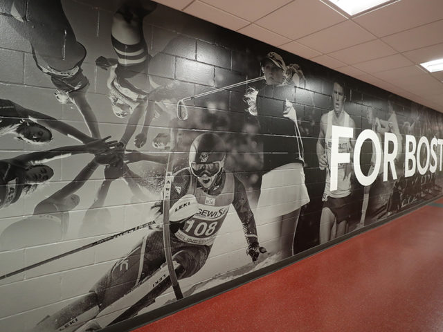 Boston College athletics adhesive wall mural