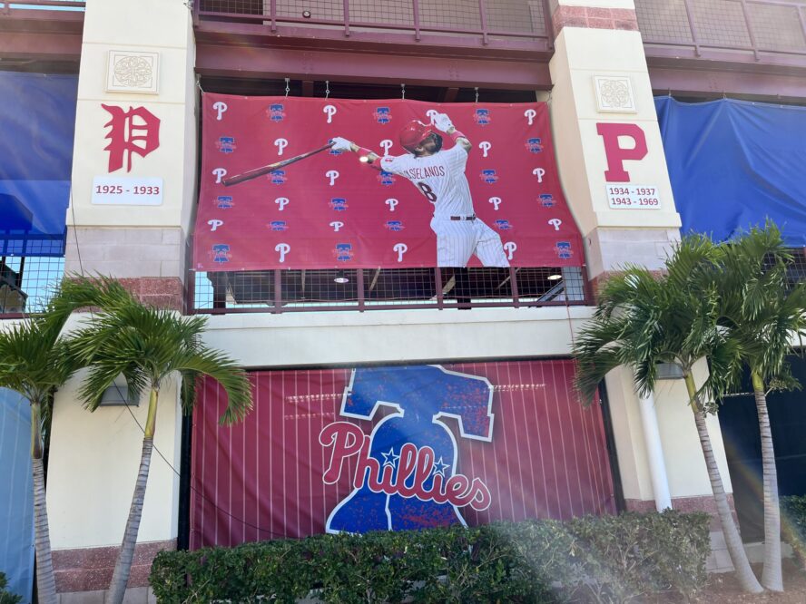 Baseball field signage