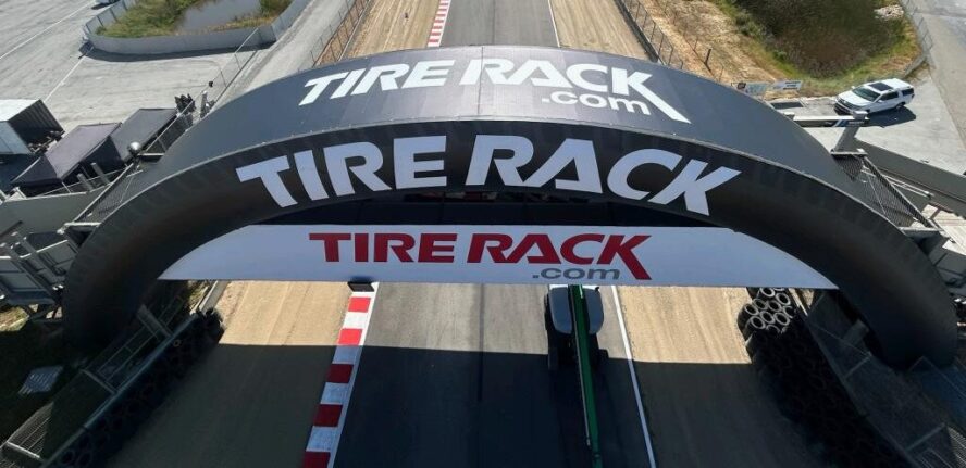 racetrack signage