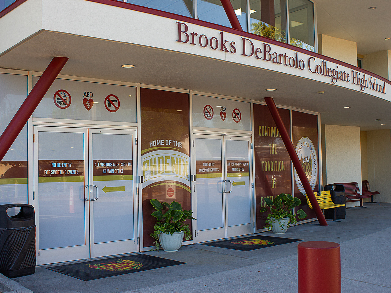 high school signage